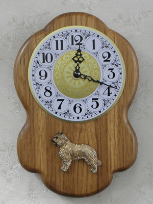 Pyrenean Shepherd Dog - Wall Clock Rustical Figure