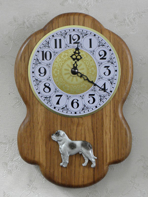 American Bulldog - Wall Clock Rustical Figure