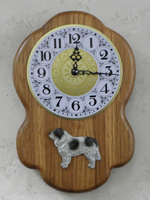 Pyrenean Mastiff - Wall Clock Rustical Figure