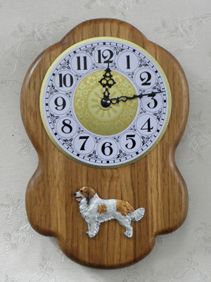 Kooikerhondje - Wall Clock Rustical Figure