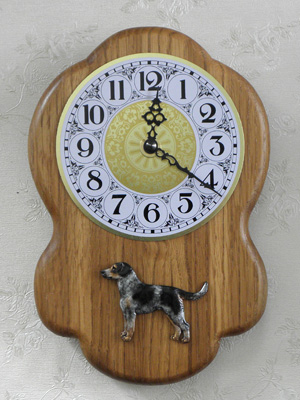 Bohemian Spotted Dog - Wall Clock Rustical Figure
