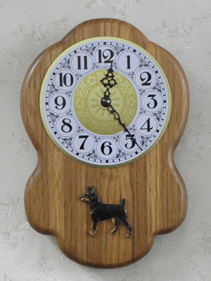 Rat Terrier - Wall Clock Rustical Figure