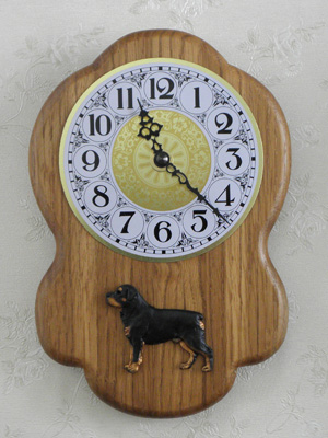 Rottweiler - Wall Clock Rustical Figure