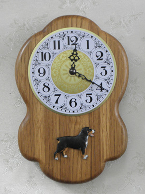 Entlebuch Mountain Dog - Wall Clock Rustical Figure