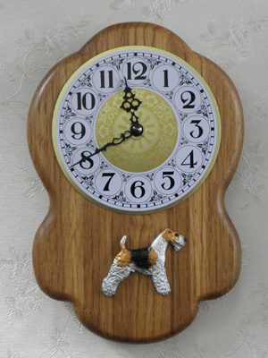 Fox Terrier Wire - Wall Clock Rustical Figure