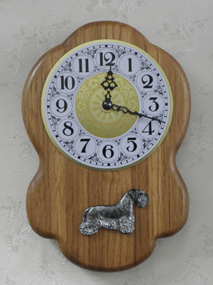 Bohemian Terrier - Wall Clock Rustical Figure
