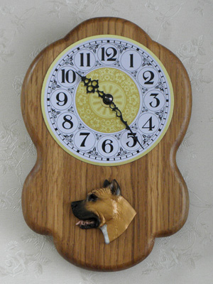 American Staffordshire Terrier - Wall Clock Rustical Head