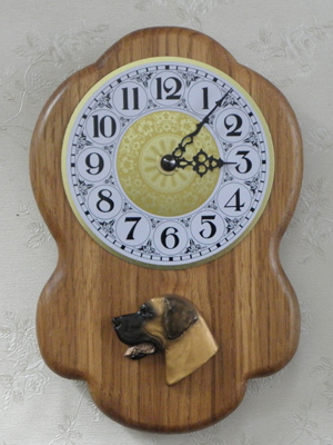 Great Dane - Wall Clock Rustical Head