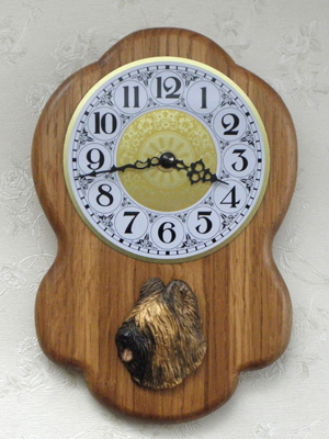 Briard - Wall Clock Rustical Head