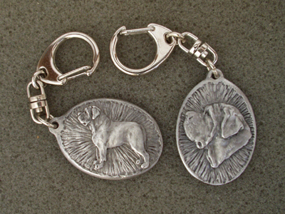 Mastiff - Double Motif Key Ring
