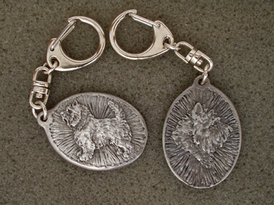 Cairn Terrier - Double Motif Key Ring