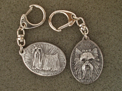 Yorkshire Terrier - Double Motif Key Ring