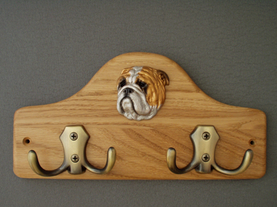 English Bulldog - Leash Hanger Head