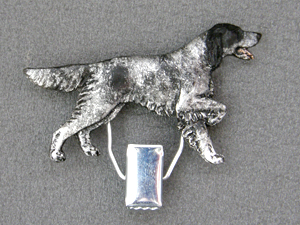 English Setter - Number Card Clip