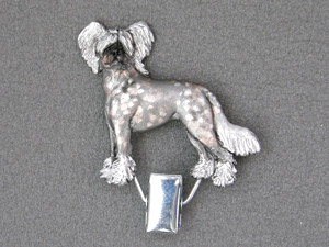 Chinese Crested Dog - Number Card Clip