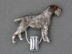 German Wirehaired Pointer - Number Card Clip