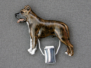 American Staffordshire Terrier - Number Card Clip
