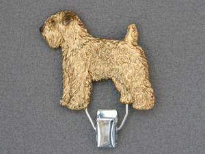 Soft Coated Wheaten Terrier - Number Card Clip