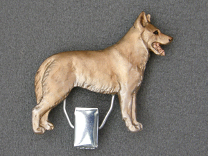 Saarloos Wolfhound - Number Card Clip