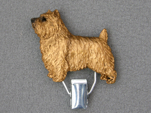 Norwich terrier - Number Card Clip