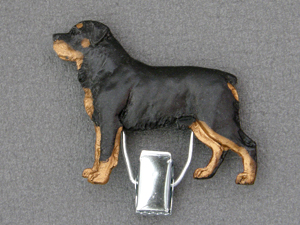 Rottweiler - Number Card Clip