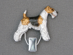 Fox Terrier Wire - Number Card Clip