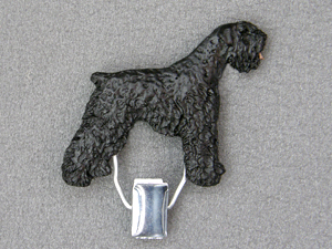 Black Russian Terrier - Number Card Clip