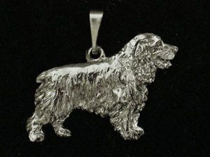 English Cocker Spaniel - Pendant Figure Silver