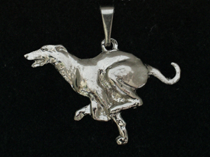 Greyhound - Přívěsek postava stříbro
