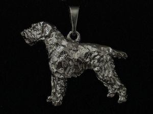 German Wirehaired Pointer - Pendant Figure Silver