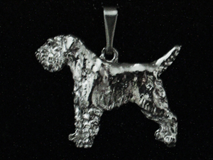 Border Terrier - Pendant Figure Silver