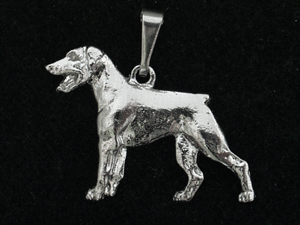 Dobermann - Pendant Figure Silver
