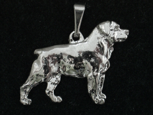 Rottweiler - Pendant Figure Silver