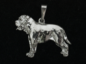 Bullmastiff - Pendant Figure Silver