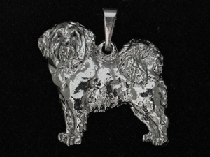 Tibetan Mastiff - Pendant Figure Silver