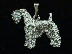 Kerry Blue Terrier - Pendant Figure Silver