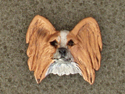 Papillon - Odznak hlava