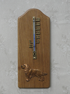 English Cocker Spaniel - Thermometer Rustical