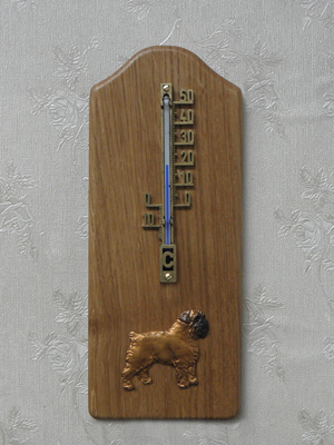 Griffon Bruxellois - Thermometer Rustical