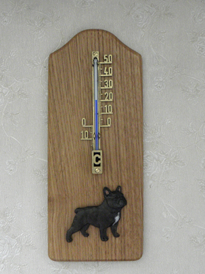 French Bulldog - Thermometer Rustical