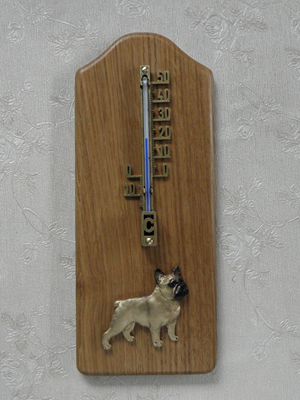 French Bulldog - Thermometer Rustical
