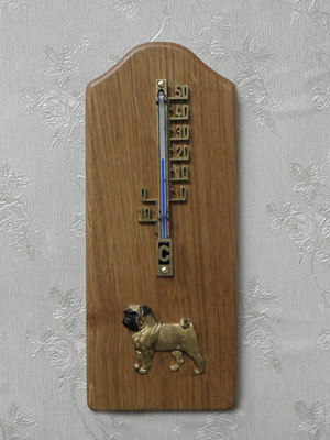 Pug - Thermometer Rustical