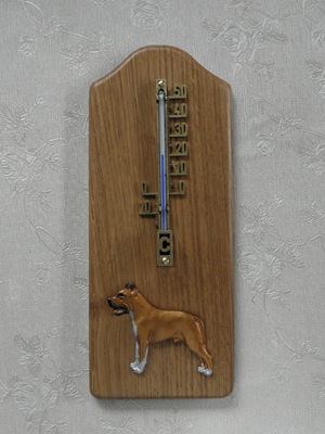 American Staffordshire Terrier - Thermometer Rustical