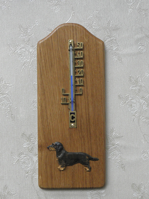 Dachshund Wire - Thermometer Rustical