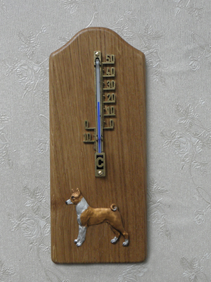 Basenji - Thermometer Rustical