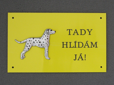 Dalmatian - Warning Outdoor Board Figure
