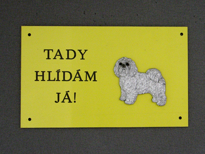 Boloňský psík - Výstražná tabulka postava