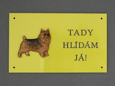 Australian Terrier - Warning Outdoor Board Figure