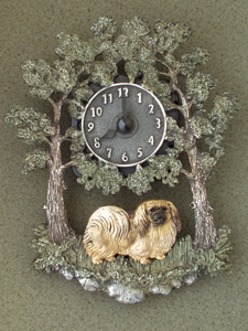 Pekingese - Wall Clock metal