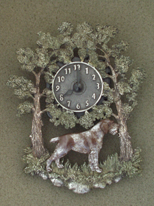 German Wirehaired Pointer - Wall Clock metal